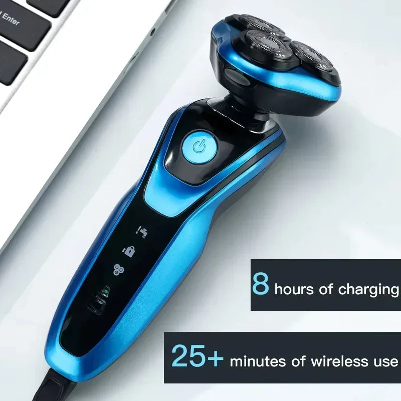 Electric Shaver Full Body Washable Shaver Men's Multifunctional 3-IN-1 USB Rechargeable Professional Hair Trimmer Hair Cutter We