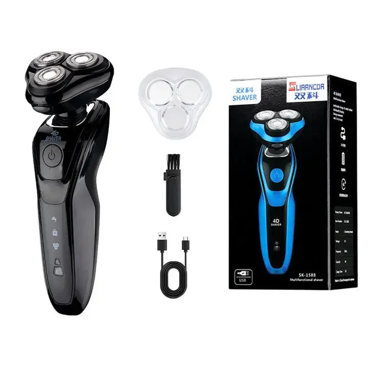 Electric Shaver Full Body Washable Shaver Men's Multifunctional 3-IN-1 USB Rechargeable Professional Hair Trimmer Hair Cutter We
