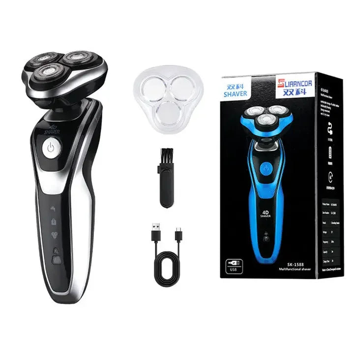 Electric Shaver Full Body Washable Shaver Men's Multifunctional 3-IN-1 USB Rechargeable Professional Hair Trimmer Hair Cutter We