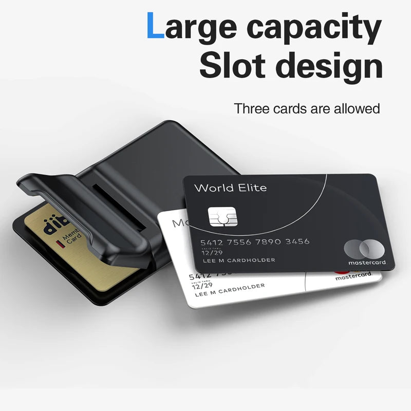 Magnetic Wallet and Card Holder Metal Slim Bank Card Holder For All Cell Phone Models MagSafe PC Magnetic Wallet