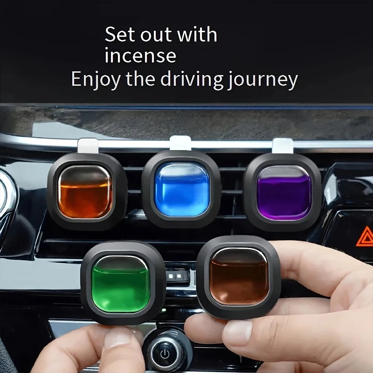 15ml Car Air Fragrance Clips, Air Conditioning Outlet Freshener, Liquid Aromatherapy Scent Car Decor, Car Lasting Freshener.