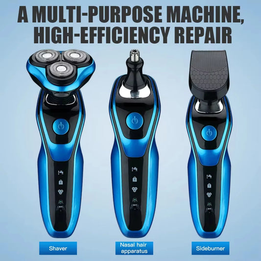 Electric Shaver Full Body Washable Shaver Men's Multifunctional 3-IN-1 USB Rechargeable Professional Hair Trimmer Hair Cutter We