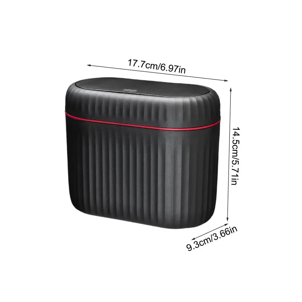 Hanging Car Trash Can with Lid Garbage Storage Organizer Bin Garbage Container Waste Organizer Garbage Box Car Accessories