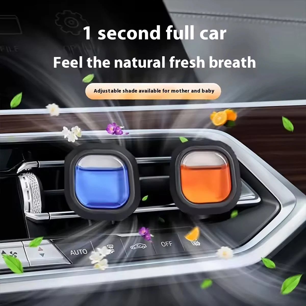 15ml Car Air Fragrance Clips, Air Conditioning Outlet Freshener, Liquid Aromatherapy Scent Car Decor, Car Lasting Freshener.