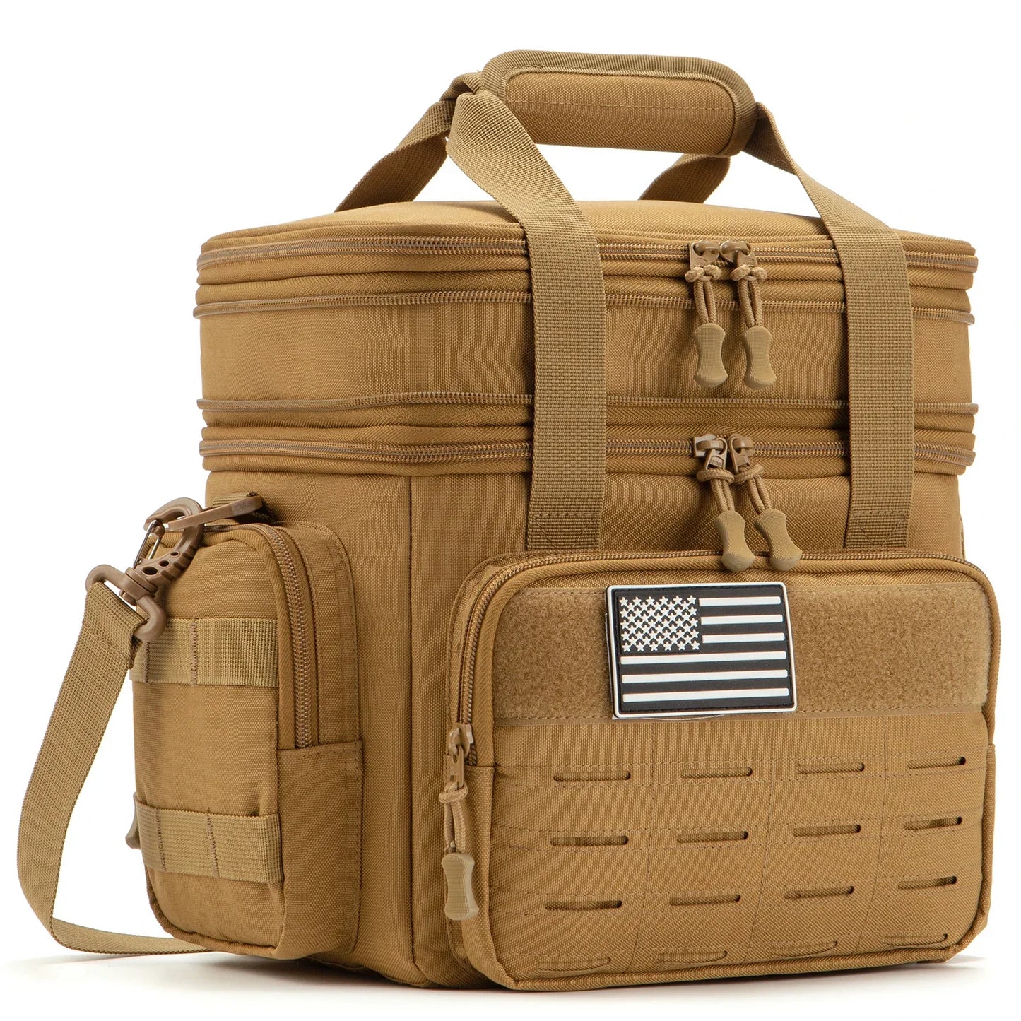 18L Insulated Cooler Bag Tactical Lunch Box for Men Expandable Work Camping Outdoor Picnic Heavy Duty Leakproof Thermal Bag